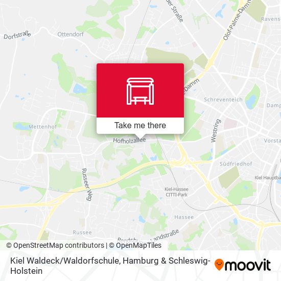 Kiel Waldeck/Waldorfschule map
