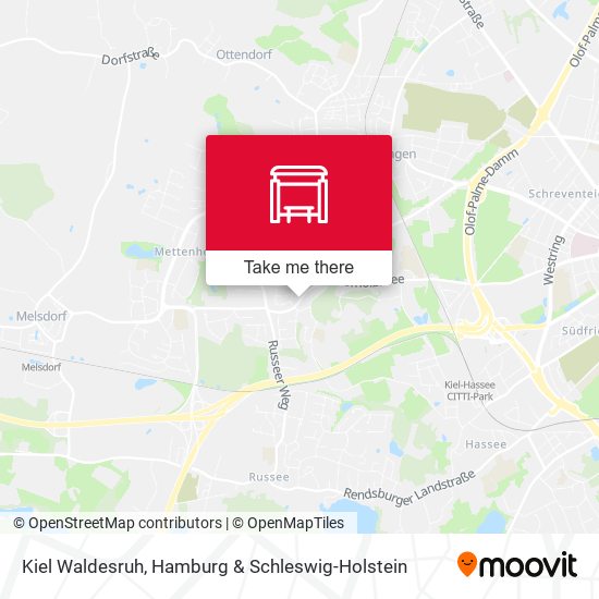 Kiel Waldesruh map