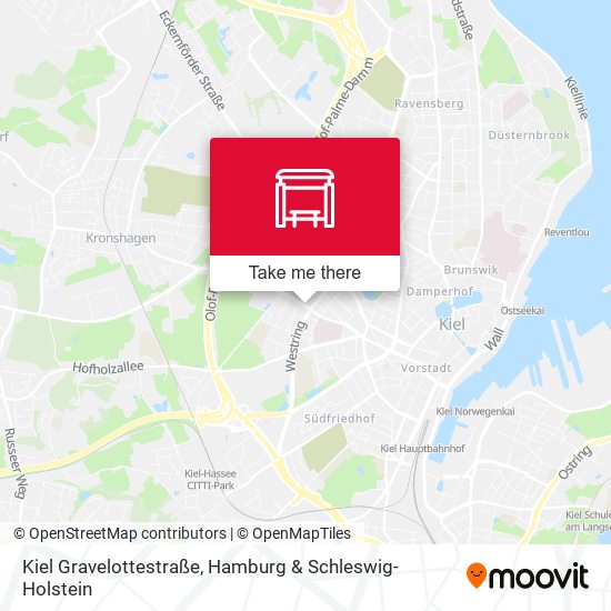 Kiel Gravelottestraße map