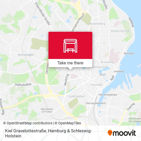 Kiel Gravelottestraße map