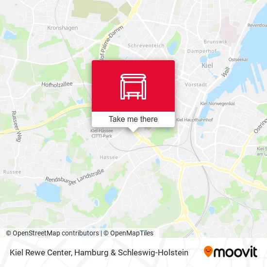 Карта Kiel Rewe Center