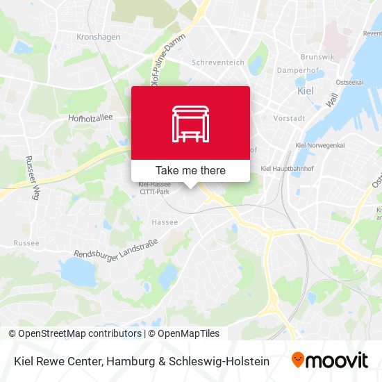 Kiel Rewe Center map