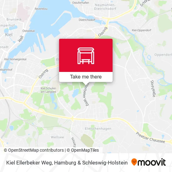 Карта Kiel Ellerbeker Weg