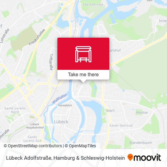 Lübeck Adolfstraße map