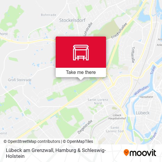 Lübeck am Grenzwall map