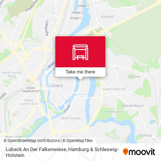 Lübeck An Der Falkenwiese map