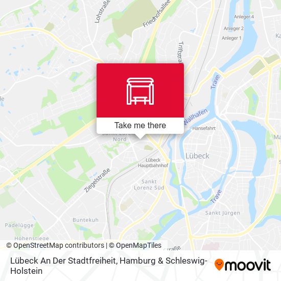 Карта Lübeck An Der Stadtfreiheit