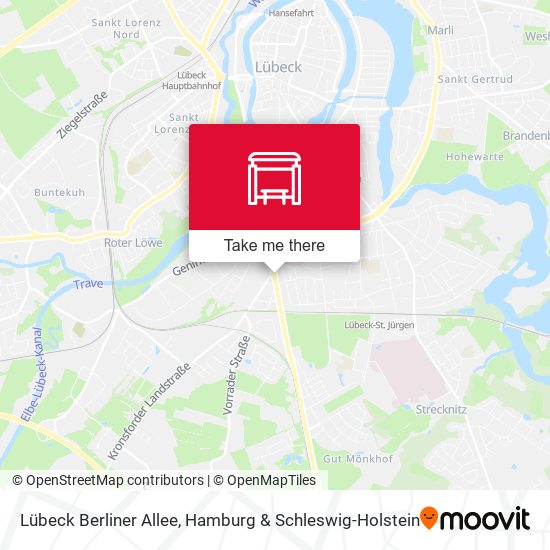 Lübeck Berliner Allee map