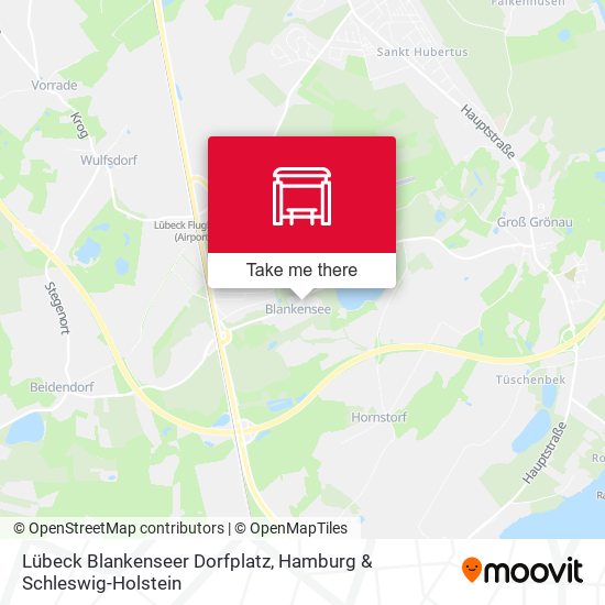 Lübeck Blankenseer Dorfplatz map