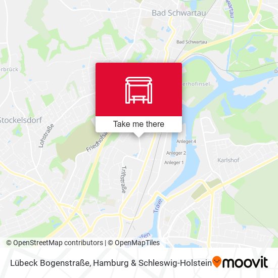 Lübeck Bogenstraße map