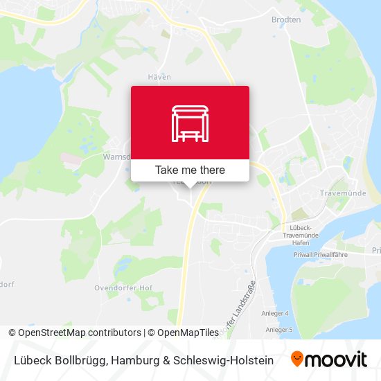 Lübeck Bollbrügg map