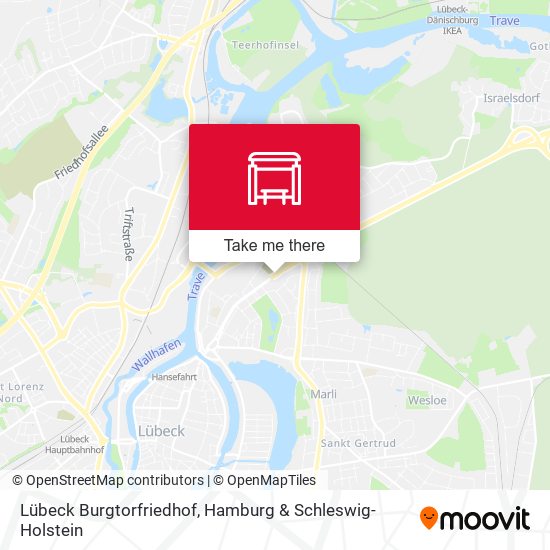 Lübeck Burgtorfriedhof map