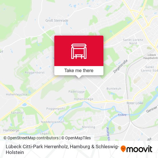 Lübeck Citti-Park Herrenholz map