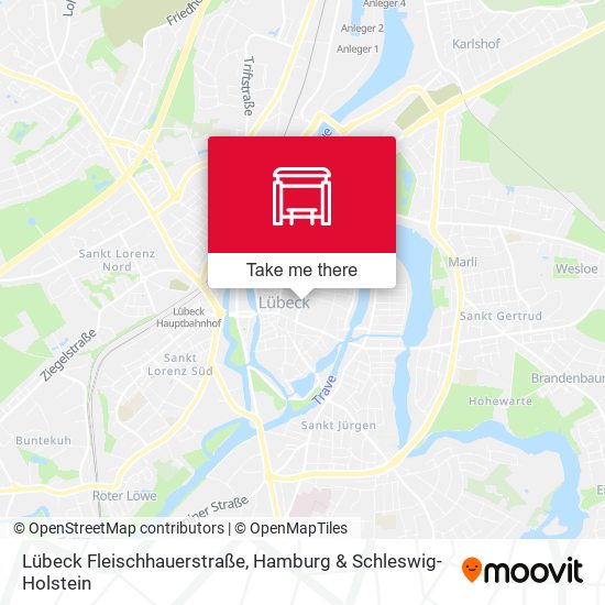 Lübeck Fleischhauerstraße map