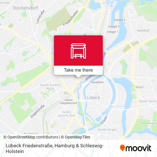 Lübeck Friedenstraße map
