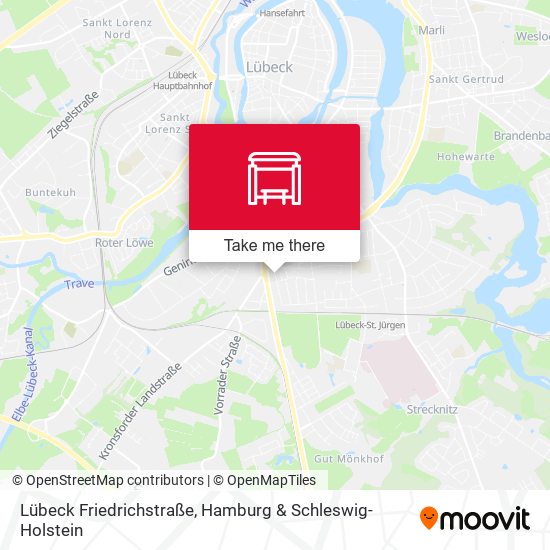 Lübeck Friedrichstraße map