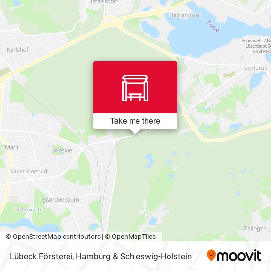 Lübeck Försterei map