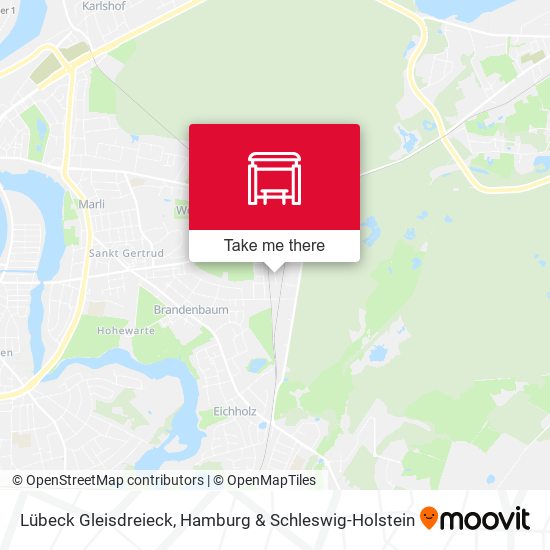 Lübeck Gleisdreieck map