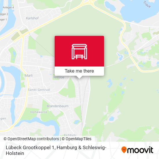 Lübeck Grootkoppel 1 map