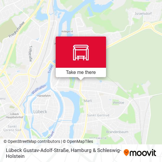 Lübeck Gustav-Adolf-Straße map