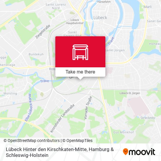 Lübeck Hinter den Kirschkaten-Mitte map