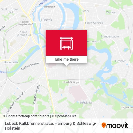 Lübeck Kalkbrennerstraße map
