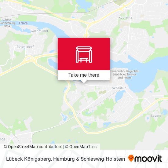 Lübeck Königsberg map