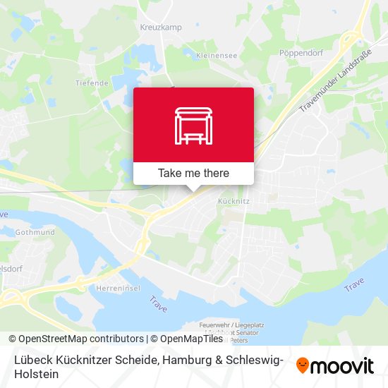 Lübeck Kücknitzer Scheide map