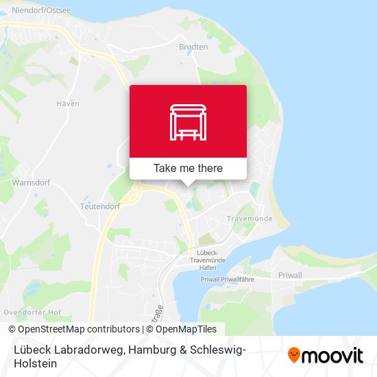 Lübeck Labradorweg map