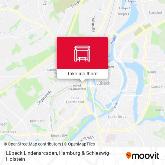 Lübeck Lindenarcaden map