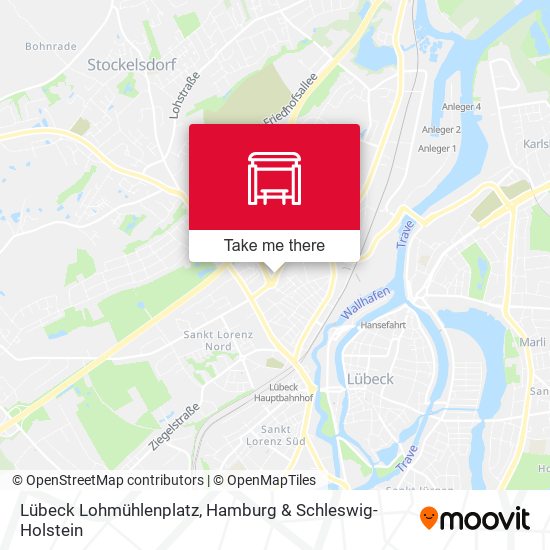 Lübeck Lohmühlenplatz map