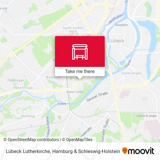 Lübeck Lutherkirche map