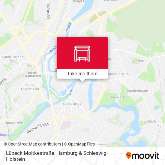 Lübeck Moltkestraße map