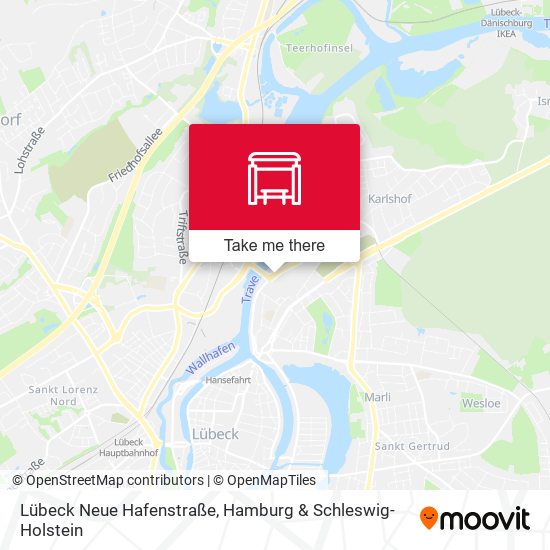 Lübeck Neue Hafenstraße map