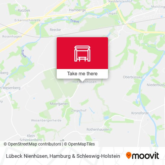 Lübeck Nienhüsen map