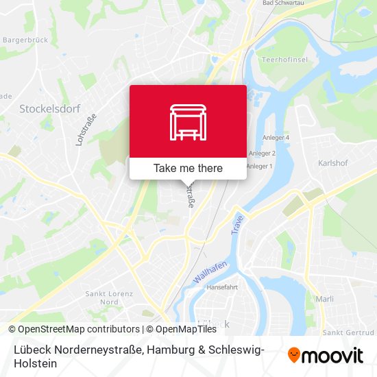 Lübeck Norderneystraße map