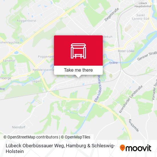 Lübeck Oberbüssauer Weg map