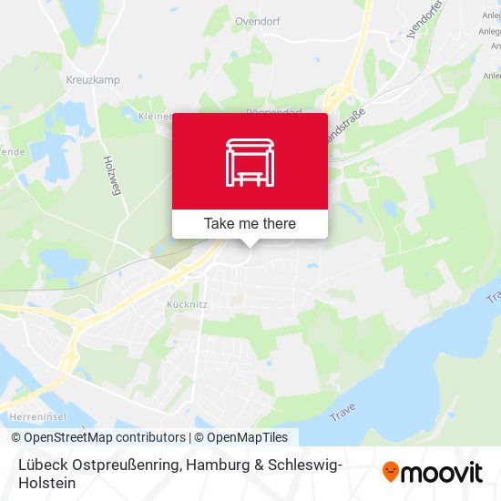 Lübeck Ostpreußenring map