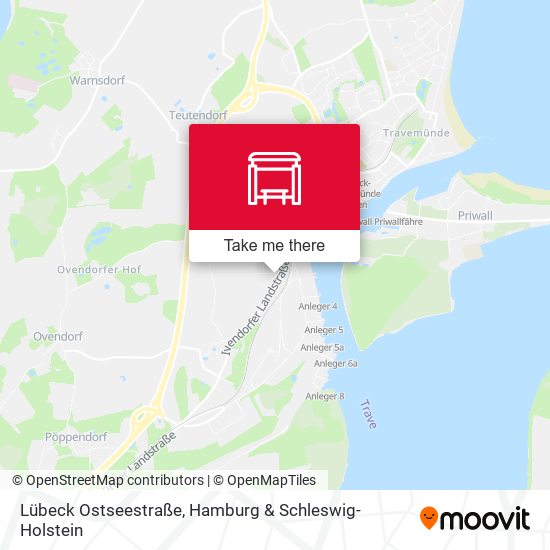 Lübeck Ostseestraße map