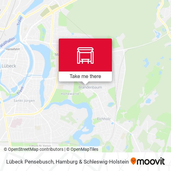 Lübeck Pensebusch map