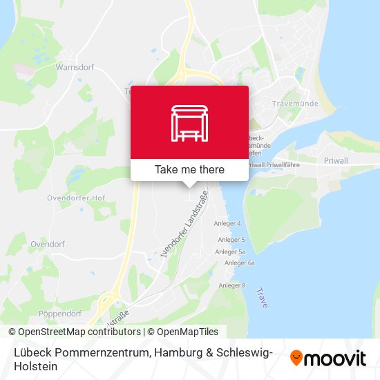 Lübeck Pommernzentrum map