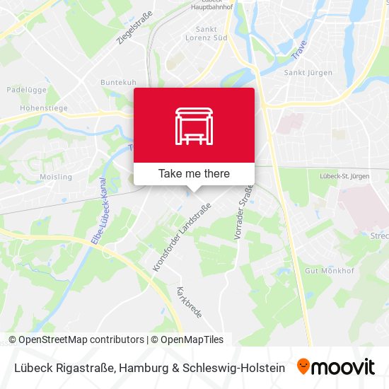 Lübeck Rigastraße map