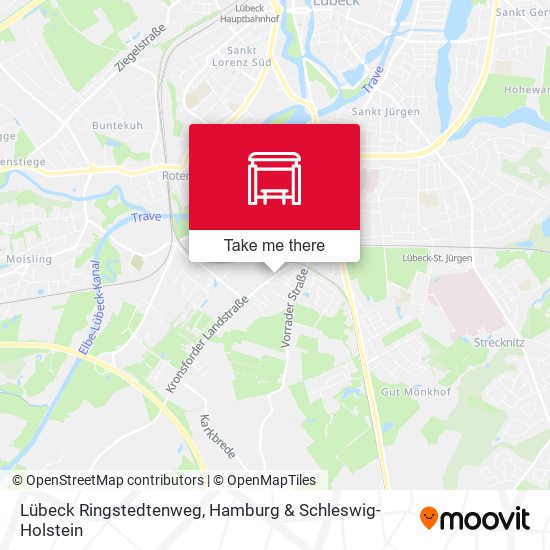 Lübeck Ringstedtenweg map