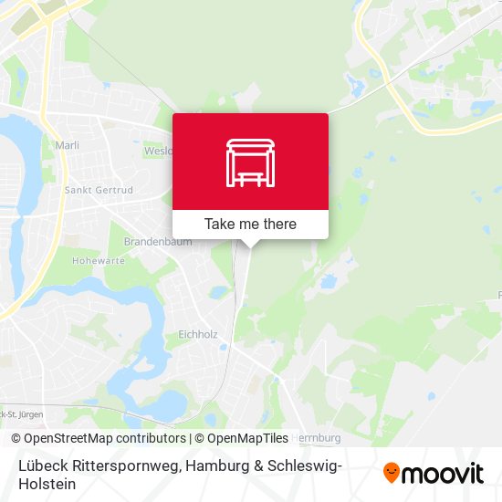 Lübeck Ritterspornweg map