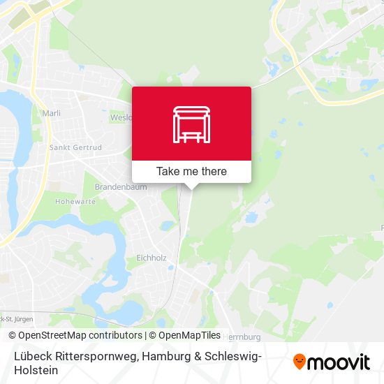 Lübeck Ritterspornweg map
