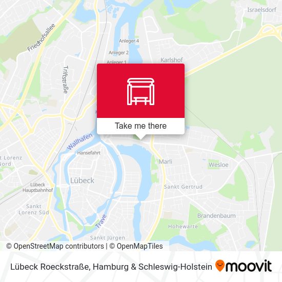 Lübeck Roeckstraße map