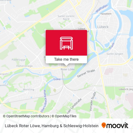 Lübeck Roter Löwe map