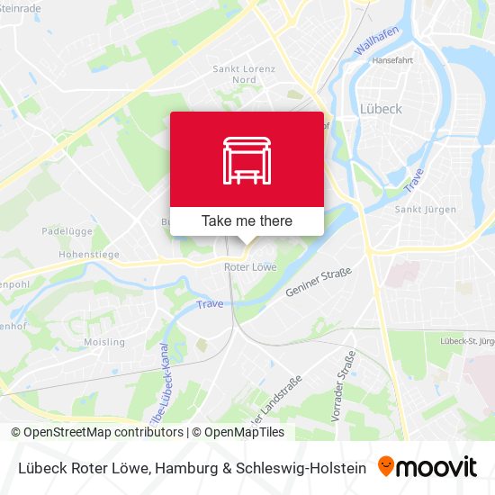 Lübeck Roter Löwe map