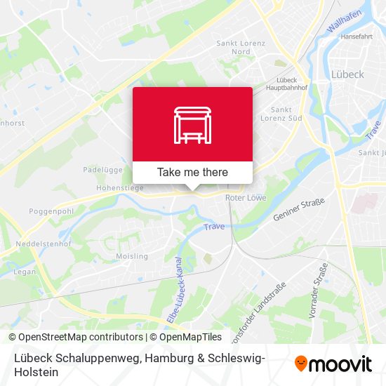 Lübeck Schaluppenweg map