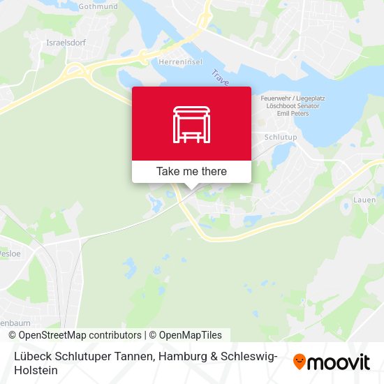 Lübeck Schlutuper Tannen map